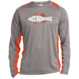 Men's BA Heather Colorblock Poly T-Shirt w SwimLogo