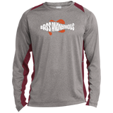 Men's BA Heather Colorblock Poly T-Shirt w SwimLogo