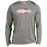 Men's BA Heather Colorblock Poly T-Shirt w SwimLogo