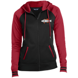 BA Ladies' Embroidered Moisture Wick Full-Zip Hooded Jacket