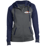 BA Ladies' Embroidered Moisture Wick Full-Zip Hooded Jacket