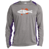 Men's BA Heather Colorblock Poly T-Shirt w SwimLogo