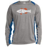 Men's BA Heather Colorblock Poly T-Shirt w SwimLogo