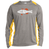 Men's BA Heather Colorblock Poly T-Shirt w SwimLogo