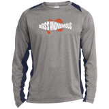 Men's BA Heather Colorblock Poly T-Shirt w SwimLogo