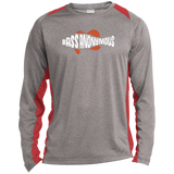 Men's BA Heather Colorblock Poly T-Shirt w SwimLogo