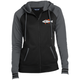 BA Ladies' Embroidered Moisture Wick Full-Zip Hooded Jacket