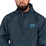 BA Embroidered Teal/Green Swimlogo Packable Jacket Champion