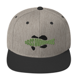 Bass Anonymous Snapback Hat Swim Logo Kiwi/Black