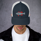Bass Anonymous Trucker Cap Gray/Red Swim Logo