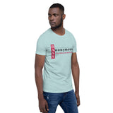 Bass Anonymous Short-Sleeve Unisex T-Shirt Block Left Red/Black