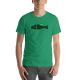 Bass Anonymous Grunge T-shirt Black/Green Short-Sleeve Unisex T-Shirt