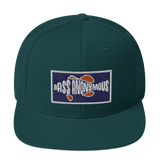 Bass Anonymous Snapback Hat Navy/Red  Patch