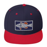 Bass Anonymous Snapback Hat Navy/Red  Patch
