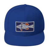 Bass Anonymous Snapback Hat Navy/Red  Patch