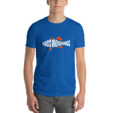 Men's BA Grunge White/Red SwimLogo Short-Sleeve T-Shirt