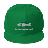 Bass Anonymous Snapback Hat with SwimLogo and Slogan
