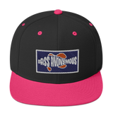 Bass Anonymous Snapback Hat Navy/Red  Patch