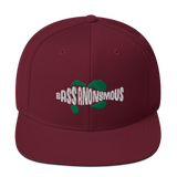 Bass Anonymous Snapback Hat Swim Logo White/Green