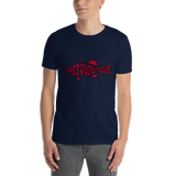 Bass Anonymous Grunge Swim Logo Black/Red Short-Sleeve T-Shirt