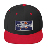 Bass Anonymous Snapback Hat Navy/Red  Patch