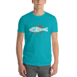 Men's BA Grunge White/Red SwimLogo Short-Sleeve T-Shirt