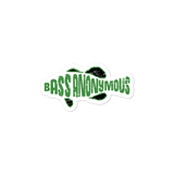 BassAnonymous  SwimLogo Sticker Green/Black Fins Grunge Sticker