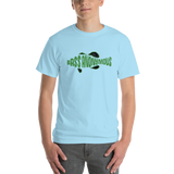BassAnonymous Short Sleeve T-Shirt Green/Black Fins Grunge Style