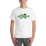 BassAnonymous Short Sleeve T-Shirt Green/Black Fins Grunge Style
