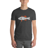 Men's BA Grunge White/Red SwimLogo Short-Sleeve T-Shirt