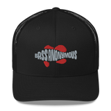 Bass Anonymous Trucker Cap Gray/Red Swim Logo