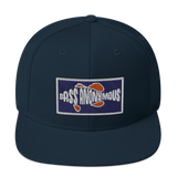 Bass Anonymous Snapback Hat Navy/Red  Patch