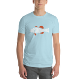 Men's BA Grunge White/Red SwimLogo Short-Sleeve T-Shirt