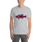 Bass Anonymous Grunge Swim Logo Black/Red Short-Sleeve T-Shirt