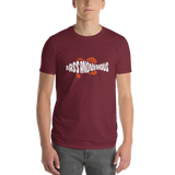 Men's BA Grunge White/Red SwimLogo Short-Sleeve T-Shirt