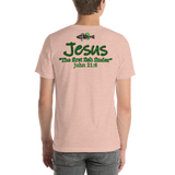 Bass Anonymous Jesus "The first fish finder" Black w green logo