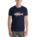 Men's BA Grunge White/Red SwimLogo Short-Sleeve T-Shirt