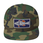 Bass Anonymous Snapback Hat Navy/Red  Patch
