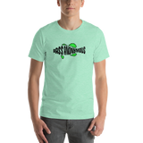 Bass Anonymous Jesus "The first fish finder" Black w green logo