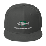 Bass Anonymous Snapback Hat with SwimLogo and Slogan