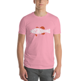 Men's BA Grunge White/Red SwimLogo Short-Sleeve T-Shirt