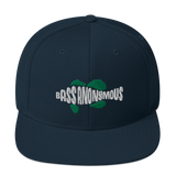Bass Anonymous Snapback Hat Swim Logo White/Green