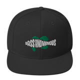 Bass Anonymous Snapback Hat Swim Logo White/Green