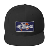 Bass Anonymous Snapback Hat Navy/Red  Patch