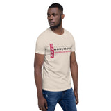 Bass Anonymous Short-Sleeve Unisex T-Shirt Block Left Red/Black