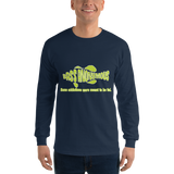 Bass Anonymous Men’s Long Sleeve Shirt Swimlogo w slogan