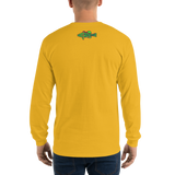 Bass Anonymous Got Bass Grunge  Gold/Navy/Red Long Sleeve Shirt w logo on back