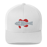 Bass Anonymous Trucker Cap Gray/Red Swim Logo