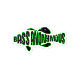 Bass Anonymous Green/Black Fill Swim Logo Sticker