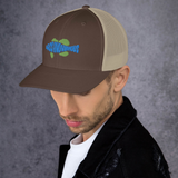 BA Teal/Kiwi Swimlogo 3DTrucker Cap